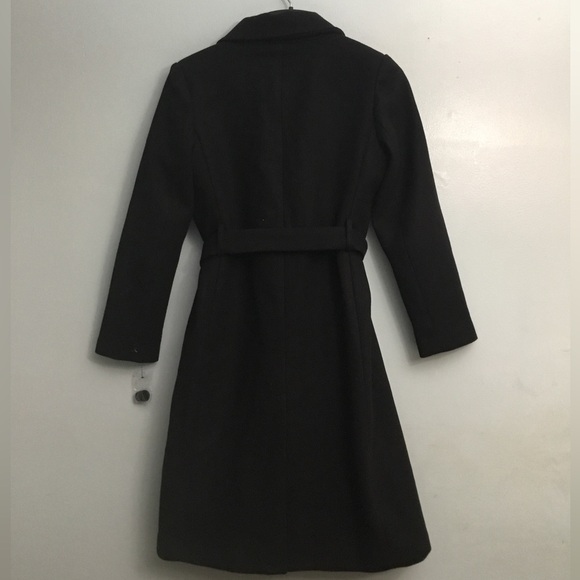 SAM EDELMAN LONGLINE BELTED WRAP COAT M - Picture 3 of 16
